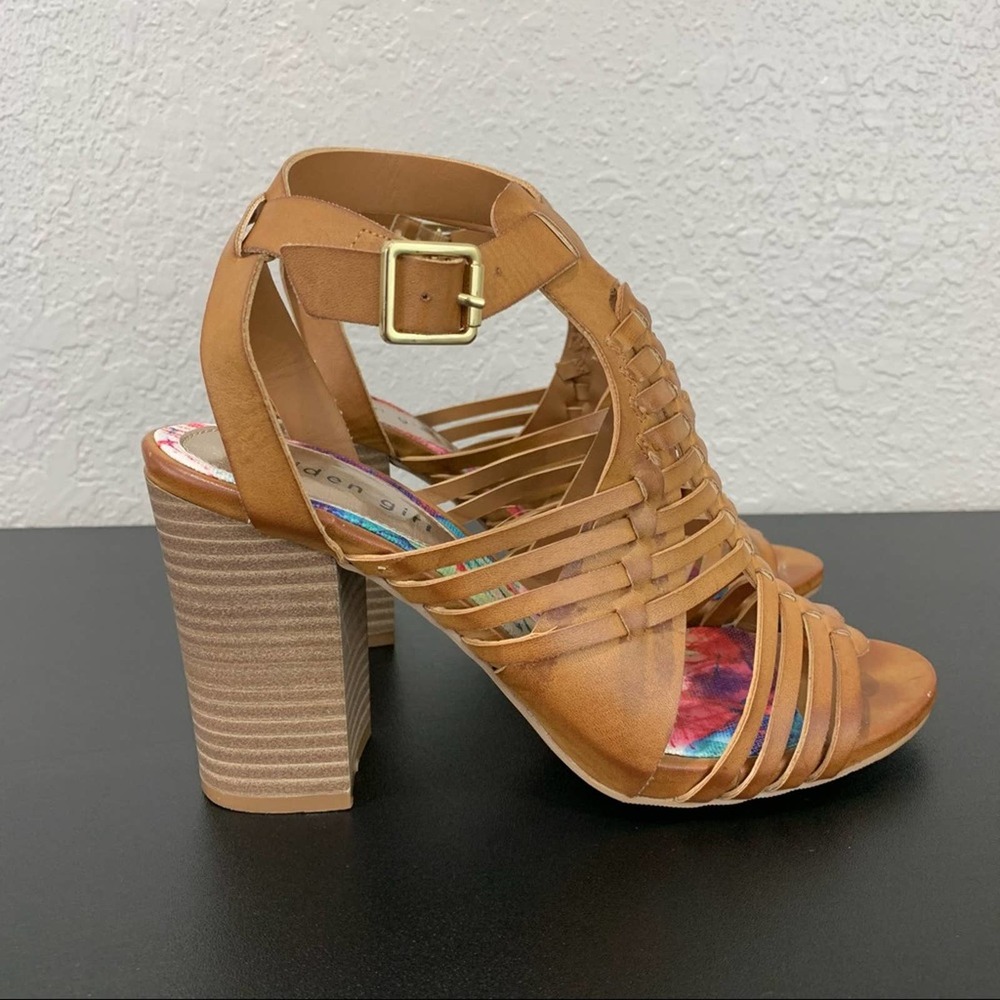 Madden Girl Remiie Strappy Stack Heel Sandal, 7.5